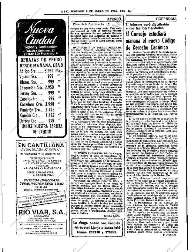 ABC SEVILLA 08-01-1984 página 44