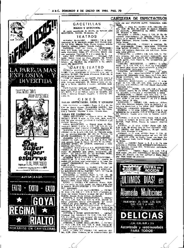 ABC SEVILLA 08-01-1984 página 70