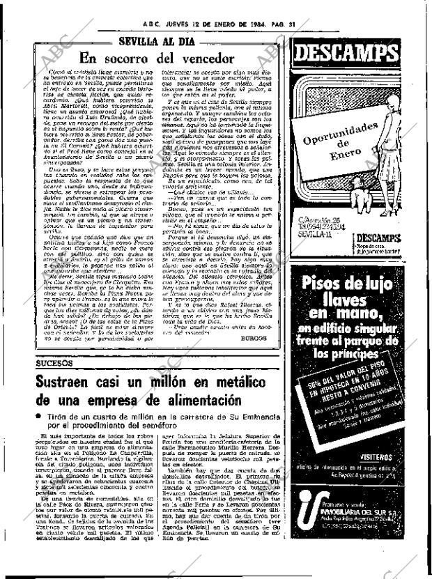 ABC SEVILLA 12-01-1984 página 31