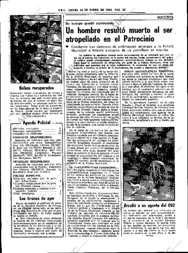 ABC SEVILLA 12-01-1984 página 32