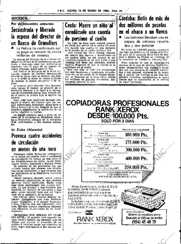 ABC SEVILLA 12-01-1984 página 41