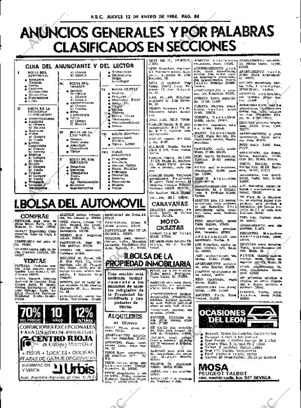 ABC SEVILLA 12-01-1984 página 54