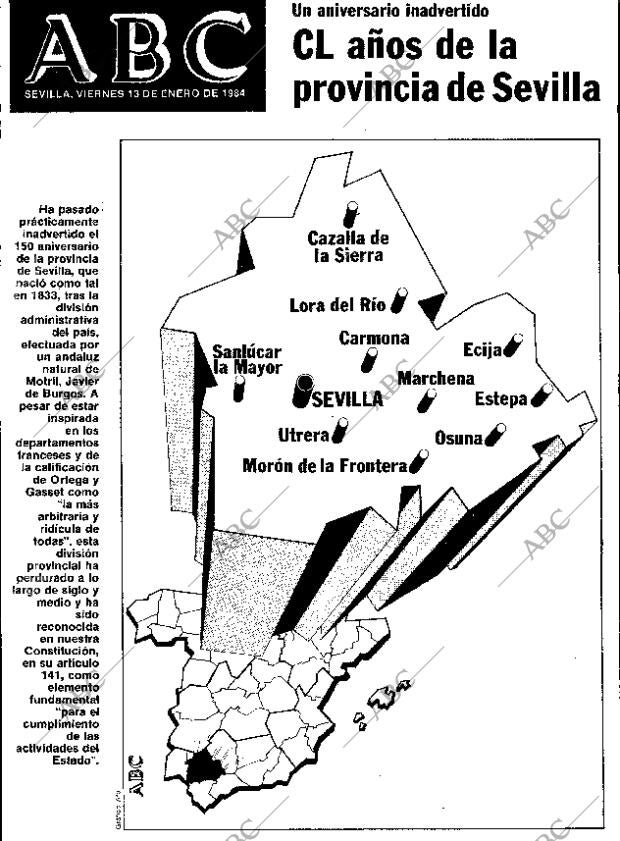 ABC SEVILLA 13-01-1984 página 1
