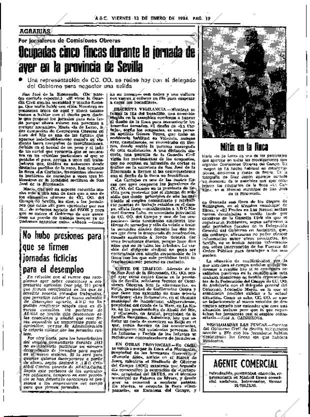 ABC SEVILLA 13-01-1984 página 19