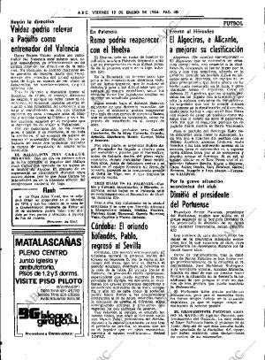 ABC SEVILLA 13-01-1984 página 40