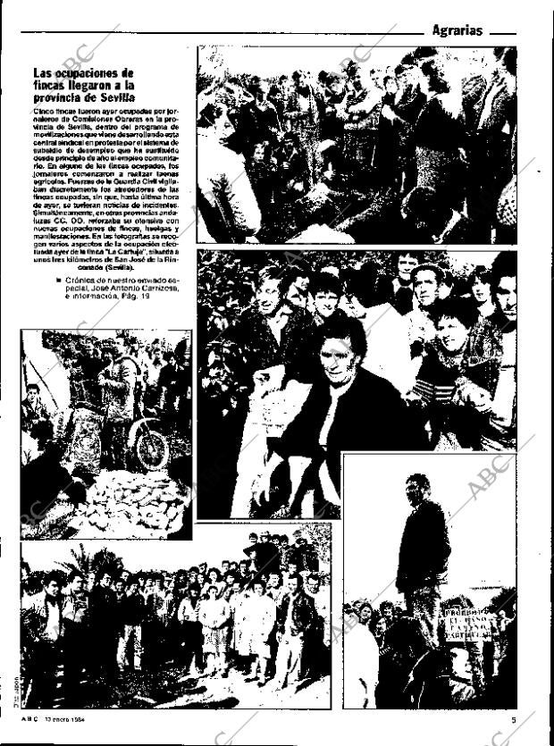ABC SEVILLA 13-01-1984 página 5