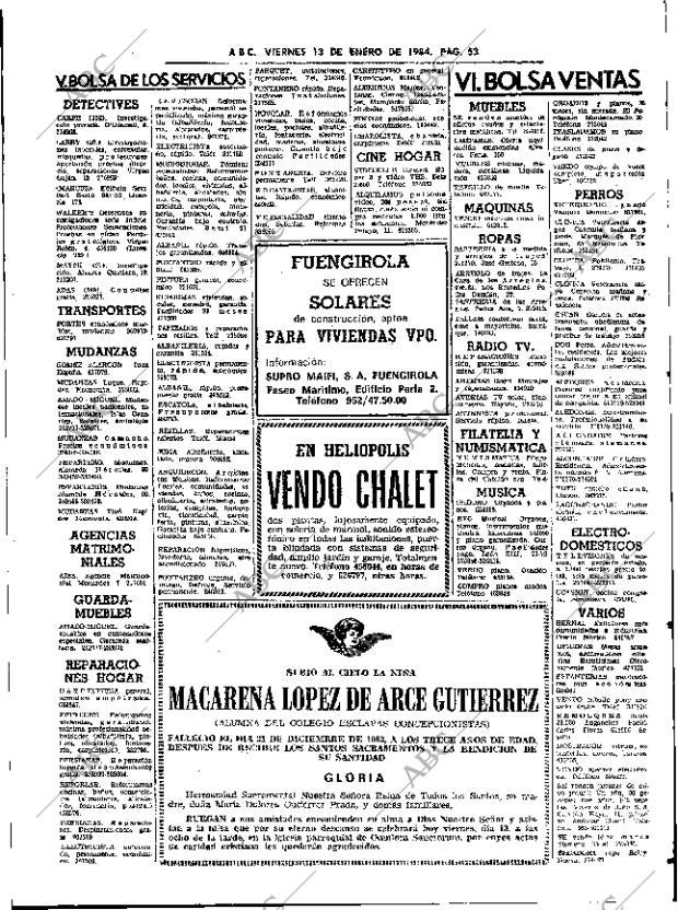 ABC SEVILLA 13-01-1984 página 53