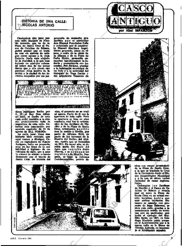 ABC SEVILLA 13-01-1984 página 9