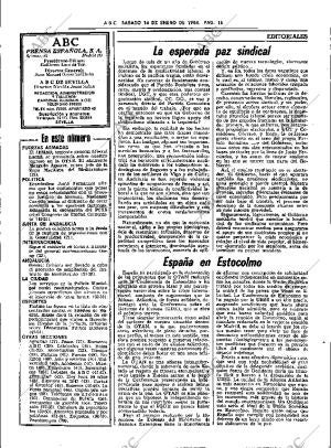 ABC SEVILLA 14-01-1984 página 16