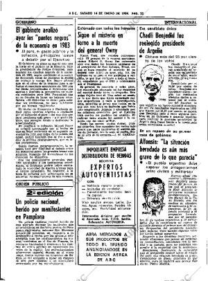 ABC SEVILLA 14-01-1984 página 22