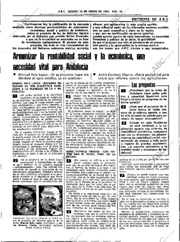 ABC SEVILLA 14-01-1984 página 29
