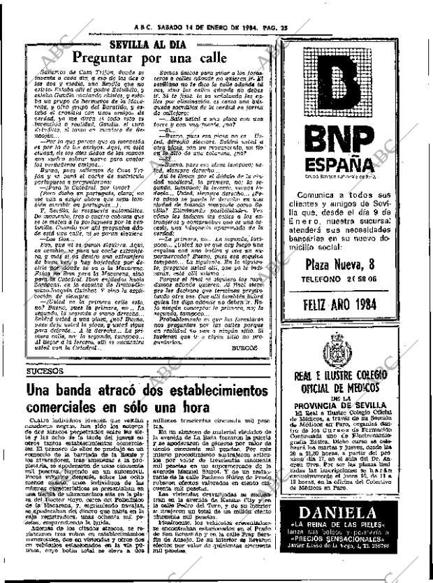 ABC SEVILLA 14-01-1984 página 35