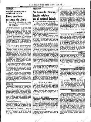 ABC SEVILLA 14-01-1984 página 40