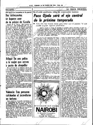 ABC SEVILLA 14-01-1984 página 46