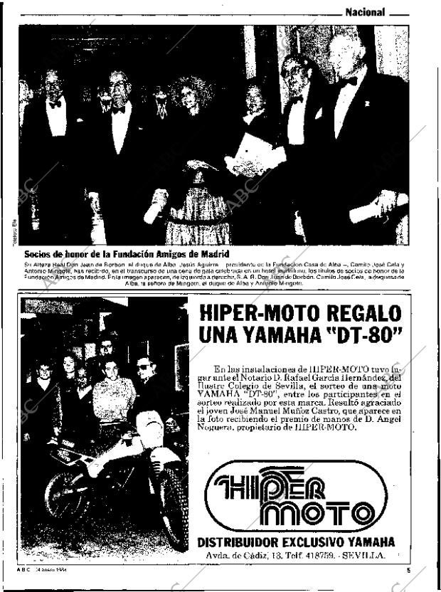 ABC SEVILLA 14-01-1984 página 5