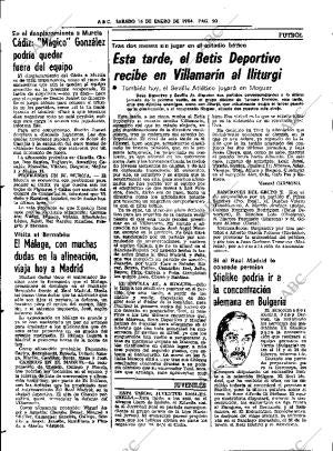 ABC SEVILLA 14-01-1984 página 50
