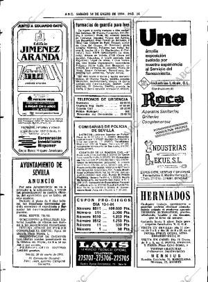 ABC SEVILLA 14-01-1984 página 56