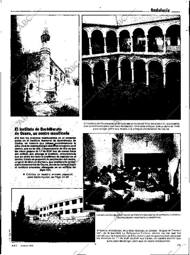 ABC SEVILLA 14-01-1984 página 71