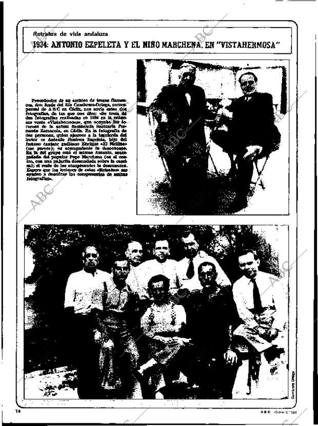 ABC SEVILLA 15-01-1984 página 14
