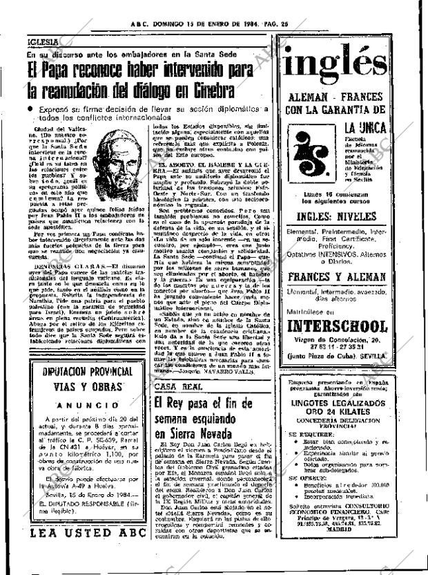 ABC SEVILLA 15-01-1984 página 25