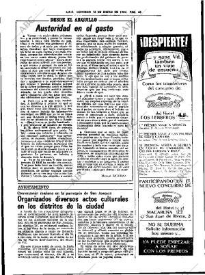 ABC SEVILLA 15-01-1984 página 43