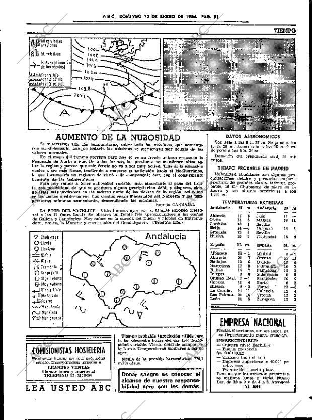 ABC SEVILLA 15-01-1984 página 51