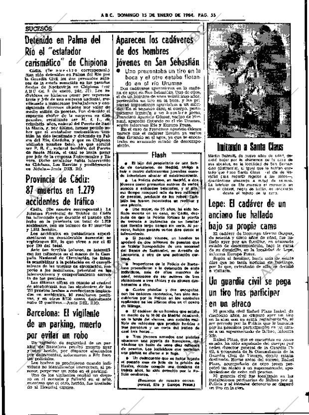 ABC SEVILLA 15-01-1984 página 55