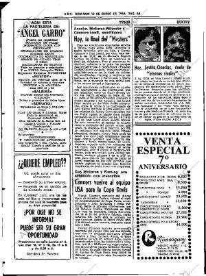 ABC SEVILLA 15-01-1984 página 64