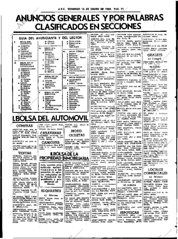 ABC SEVILLA 15-01-1984 página 71