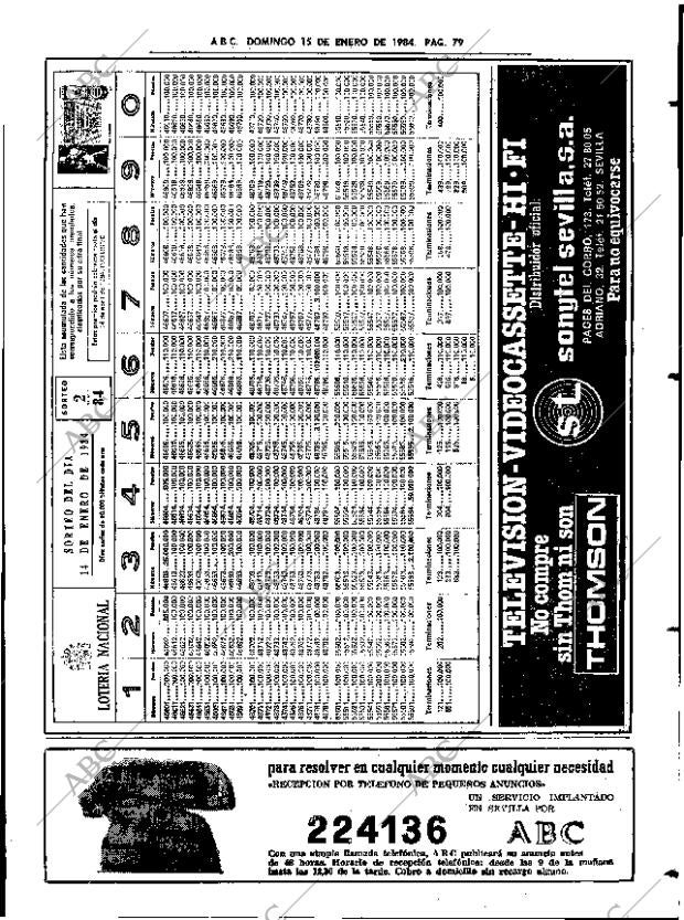 ABC SEVILLA 15-01-1984 página 79