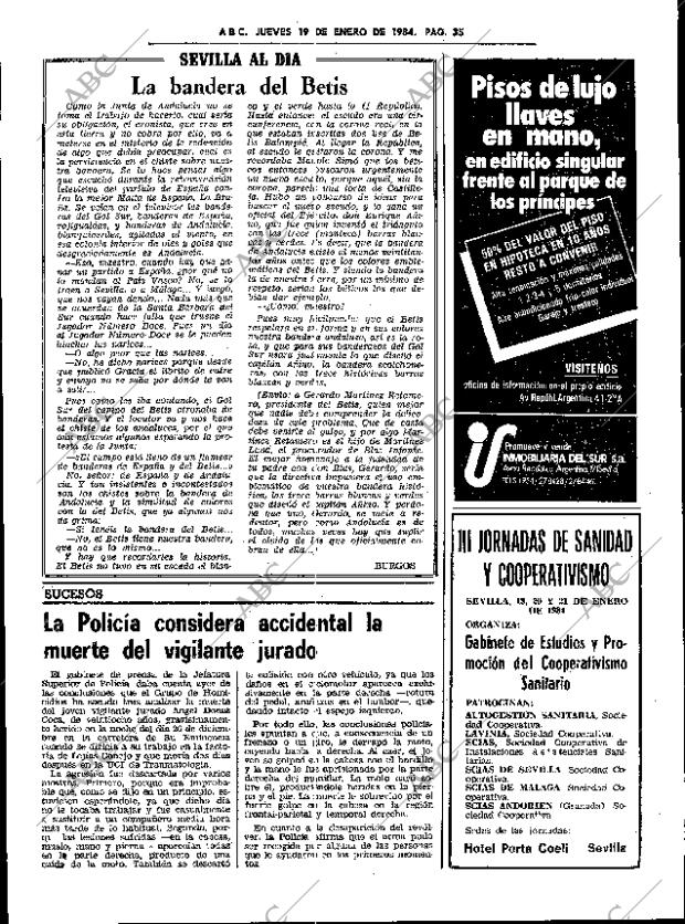 ABC SEVILLA 19-01-1984 página 33