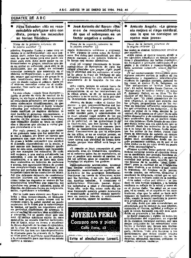 ABC SEVILLA 19-01-1984 página 42