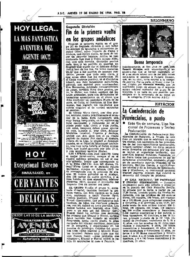 ABC SEVILLA 19-01-1984 página 56