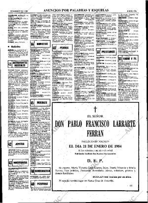 ABC MADRID 22-01-1984 página 85