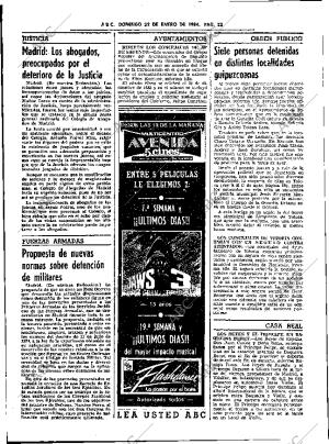 ABC SEVILLA 22-01-1984 página 22
