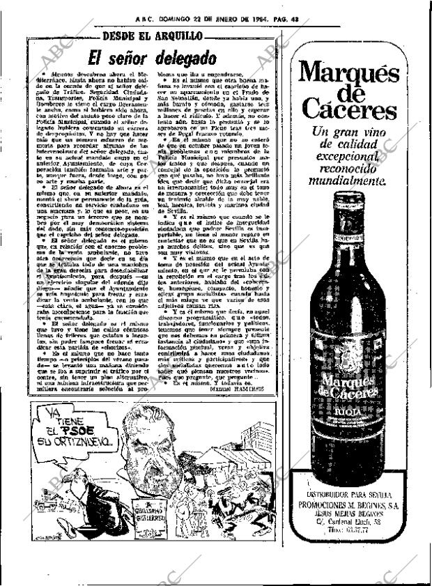 ABC SEVILLA 22-01-1984 página 43