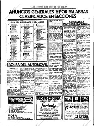 ABC SEVILLA 22-01-1984 página 77