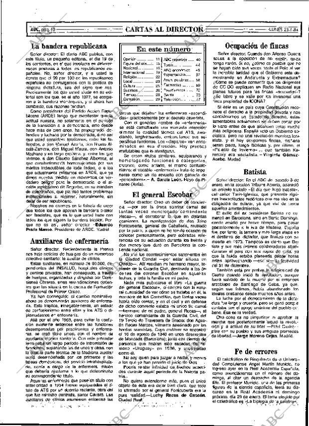 ABC MADRID 23-01-1984 página 10