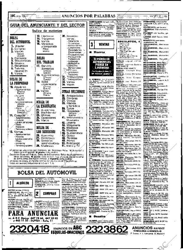 ABC MADRID 23-01-1984 página 58