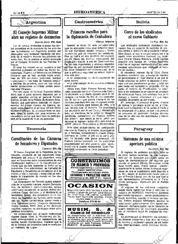 ABC MADRID 24-01-1984 página 32