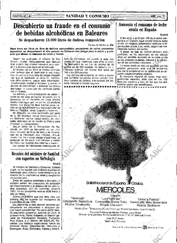 ABC MADRID 24-01-1984 página 37