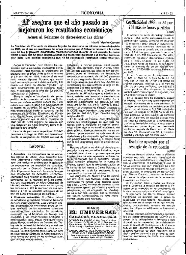 ABC MADRID 24-01-1984 página 53