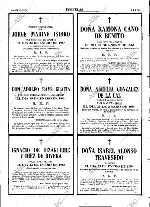 ABC MADRID 24-01-1984 página 83