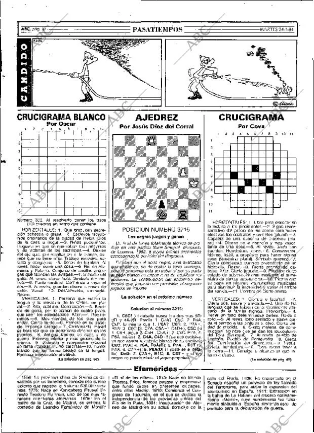 ABC MADRID 24-01-1984 página 84