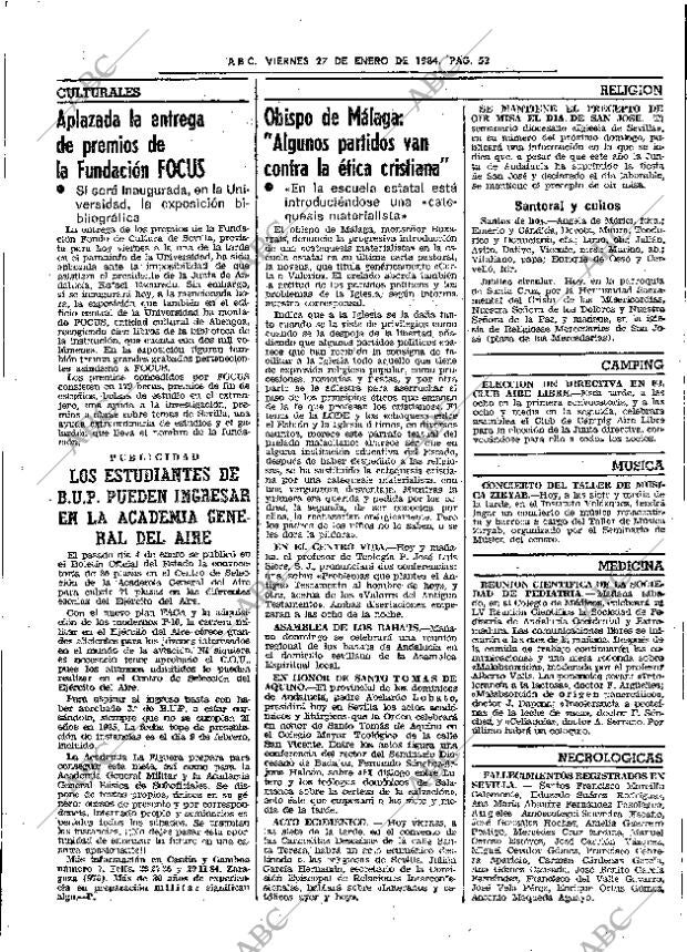 ABC SEVILLA 27-01-1984 página 53