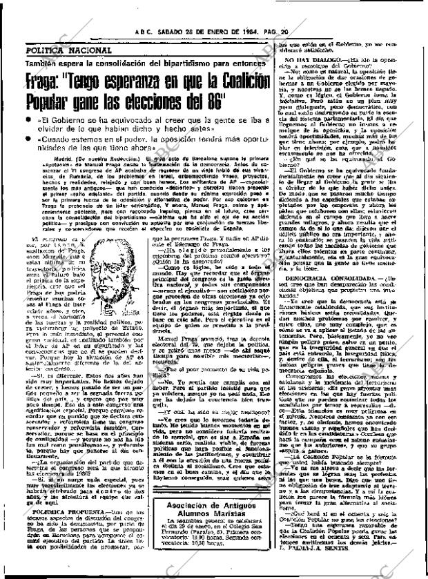 ABC SEVILLA 28-01-1984 página 20