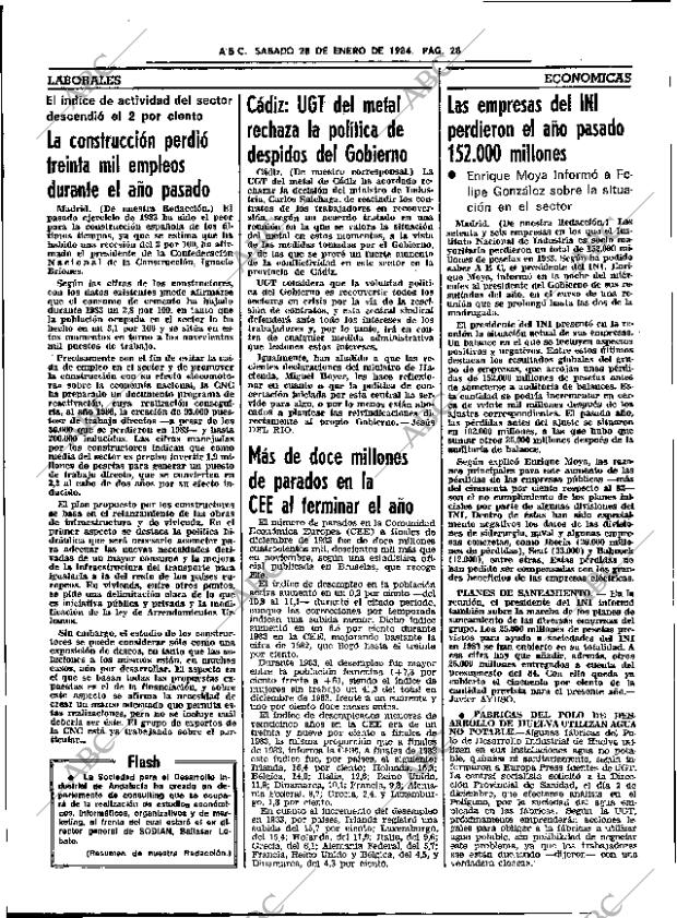 ABC SEVILLA 28-01-1984 página 28