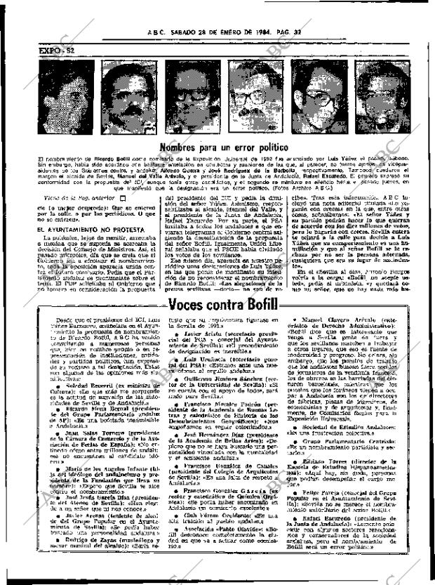 ABC SEVILLA 28-01-1984 página 32