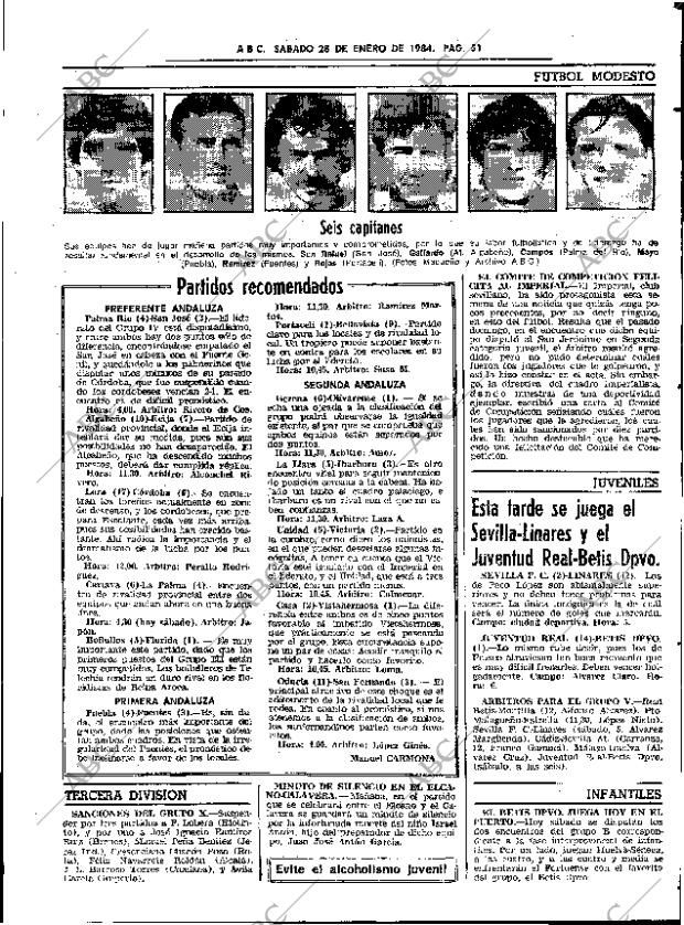 ABC SEVILLA 28-01-1984 página 51