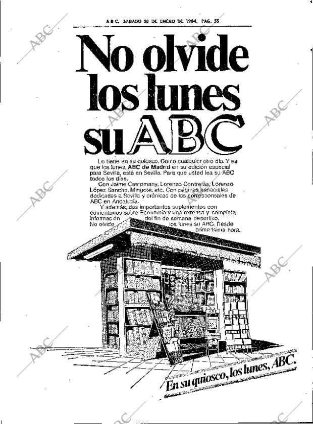 ABC SEVILLA 28-01-1984 página 55